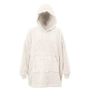 Unique Living hoodie pleun 70x50x87cm dove white