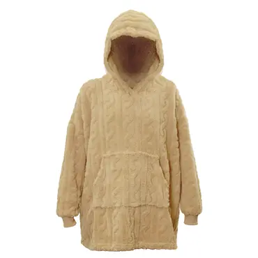 Unique Living hoodie pleun 70x50x87cm latte