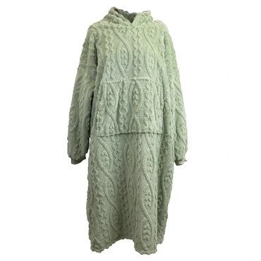 Unique Living hoodie pleun 78x120cm tea green