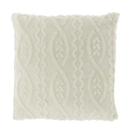 Unique Living kussen pleun 45x45cm dove white