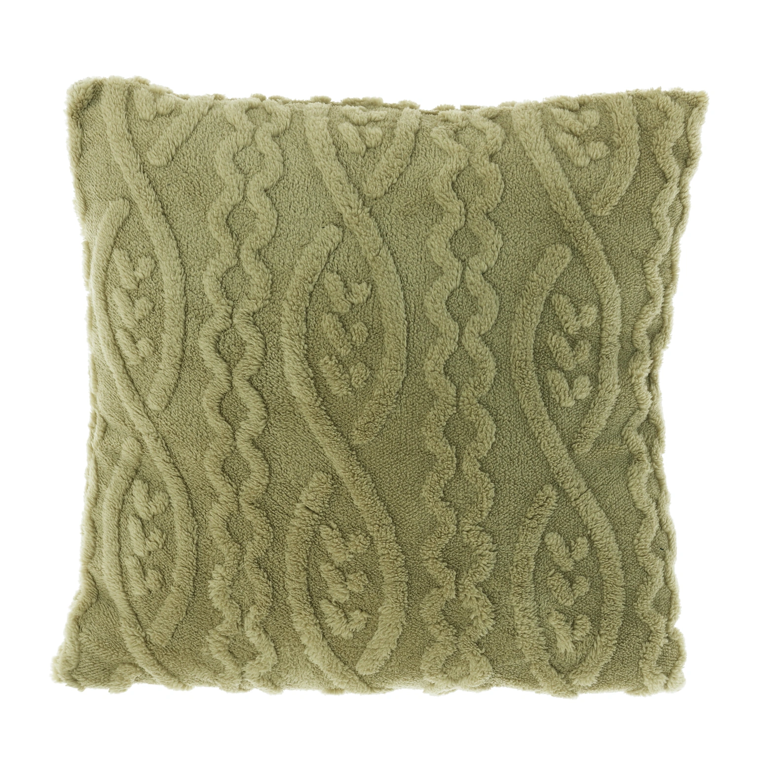 Unique Living kussen pleun 45x45cm tea green