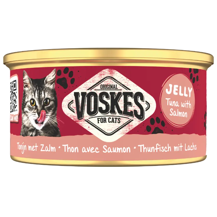 Voskes Kattenvoer Nat Tonijn met Zalm 85gr