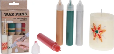 WAX PENNEN IN TUBE SET 4STS