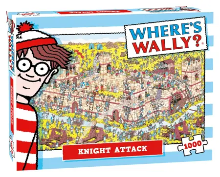 Where’s Wally Knight Attack Puzzel (1000 stukjes) - afbeelding 1