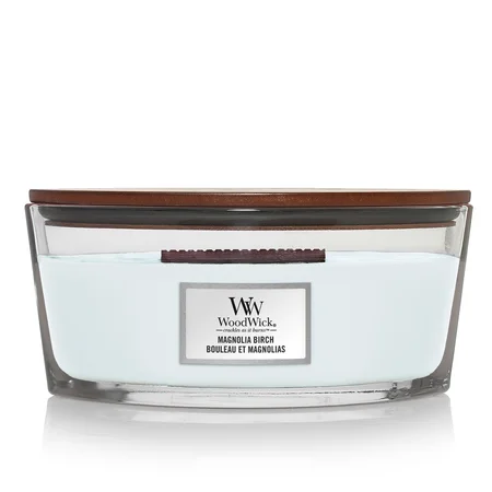 Woodwick Magnolia Birch Ellipse Candle